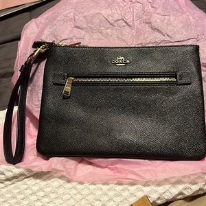 Coach Black Clutch w/ wristlet